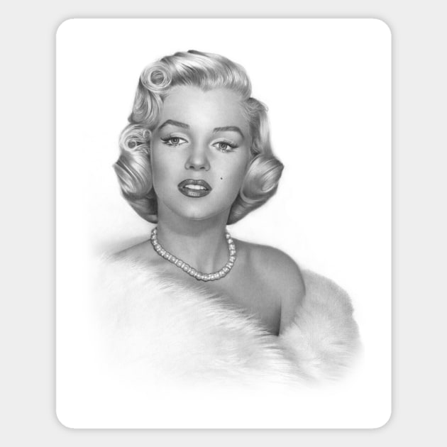 Marilyn Monroe Magnet by korobovart